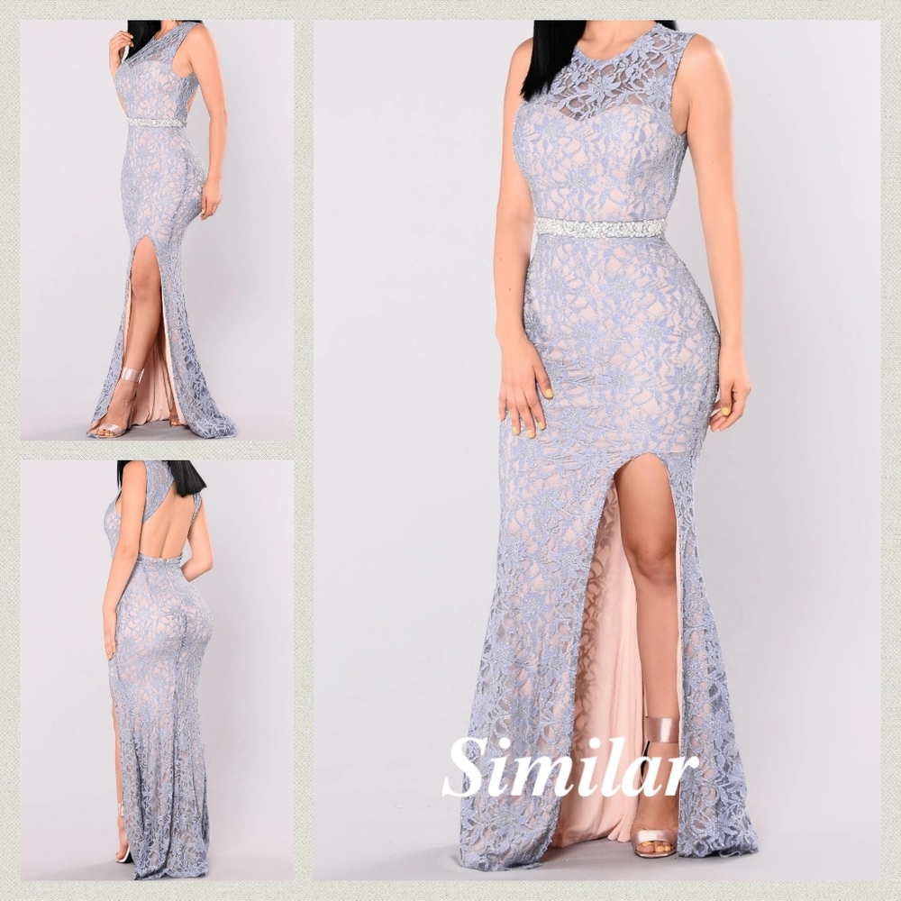 🚨Lace Sheath Embellished Gown